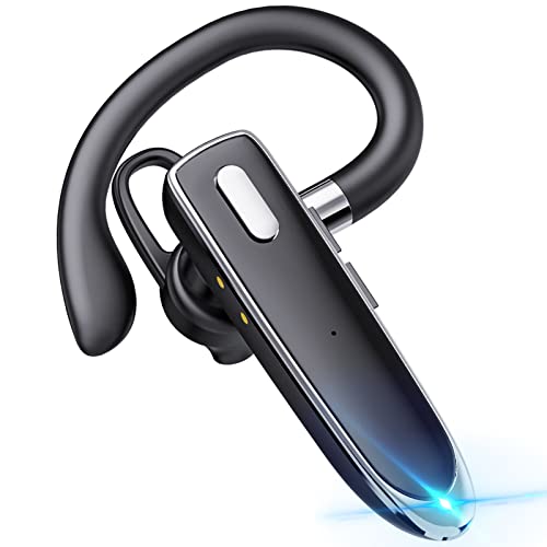 boytond bluetooth headset, kabelloses headset mit mikrofon, 24 stunden gesprächszeit, kompatibel mit ios und android