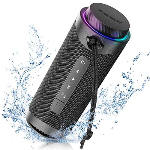 tronsmart t7 bluetooth speaker mit 360 stereo sound, ipx7 wasserdicht, led lichter