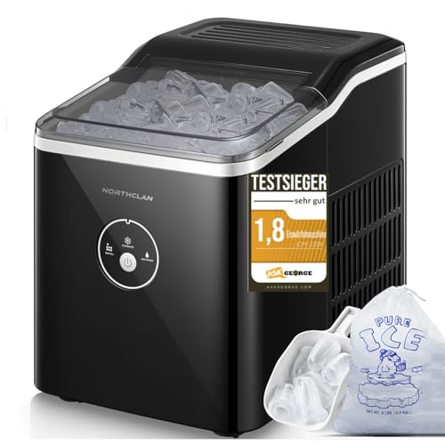 eiswürfelmaschine 14 kg in 24 stunden, 9 eiswürfel in 6-8 minuten, leiser betrieb, 120W