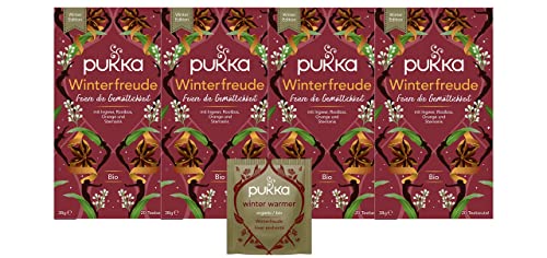 Pukka Tee Set, bio winterfreude, ingwer, zimt, nelken, orange, 80 teebeutel