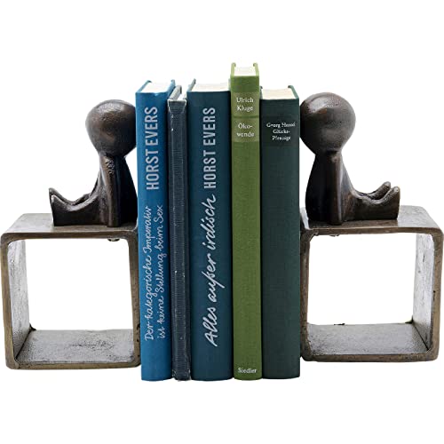 kare design buchstütze little males 2er set schwarz buchstopper 19x21x10cm
