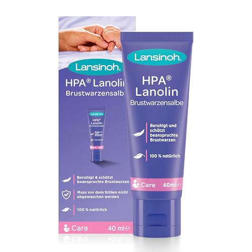 hpa lanolin brustwarzensalbe von lansinoh, 40 ml, natürlich und klimaneutral