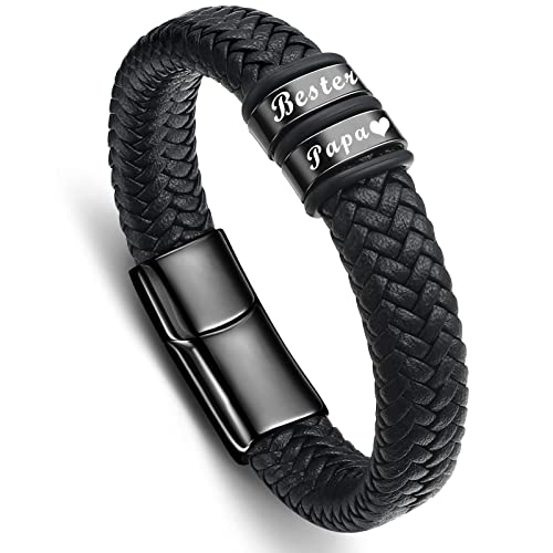 vatertagsgeschenk für papa, gravur armband bester papa dad, geschenke für vater