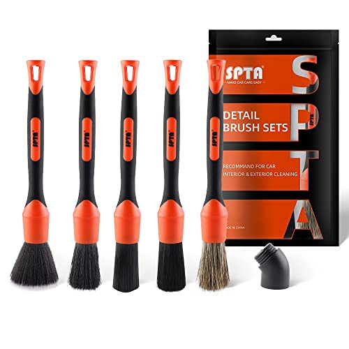 detailing brush set, 5 aus verschiedenen größen, natürliche haare, brfcd16