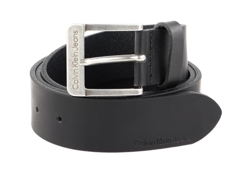 calvin klein jeans herren gürtel ledergürtel schwarz 4,0 cm 100 cm