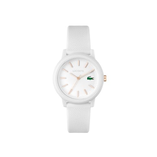Lacoste Analog Quarzuhr Unisex mit Silikonarmband Petit Piqu-Textur