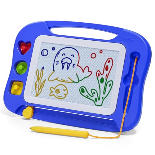 sgile zaubertafel kinder magnetische maltafel 25 x 18 cm mit stift und 3 stempeln