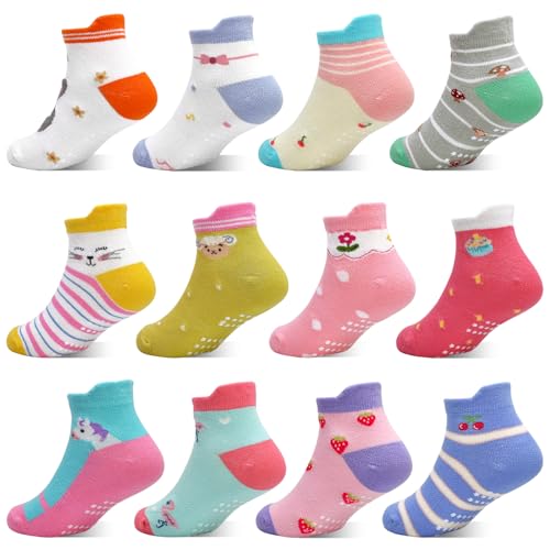 rutschfeste kindersocken 12 paar abs stoppersocken für 3-5 jahre paar süßer hasenstil
