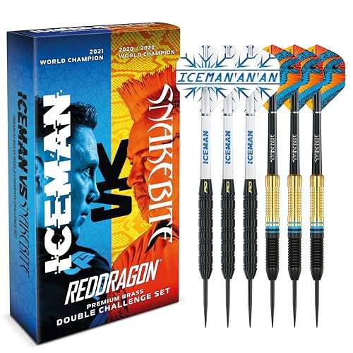 red dragon darts set peter wright snakebite vs gerwyn price iceman messingspitzen