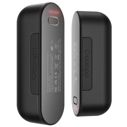 ocooopa handwärmer elektrisch 10000 mAh 2er-Pack USB powerbank 4 Heizmodi winter