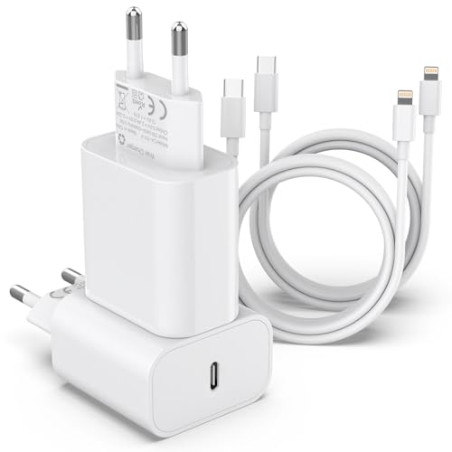 apple mfi 4er-pack 25w schnellladegerät usb c mit 2m lightning kabel für iphone 14-12