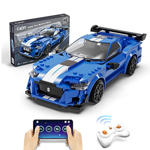 rc-fahrzeug cada blue knight 500  ferngesteuerter sportwagen mit app-steuerung, 325 teile