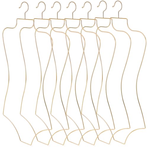 taiyin bikini hängern drahtkleiderbügel für lingerie und schwimmbekleidung, gold, 16pcs