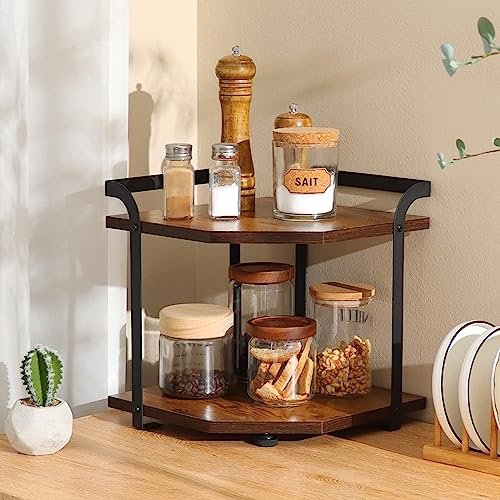 Safona eckregal küchen organizer 2 ebenen 30 x 30 x 32 cm