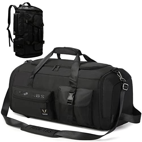 suweir travel bag 65l sports bag mit schuhfach und nass-trocken-fach schwarz