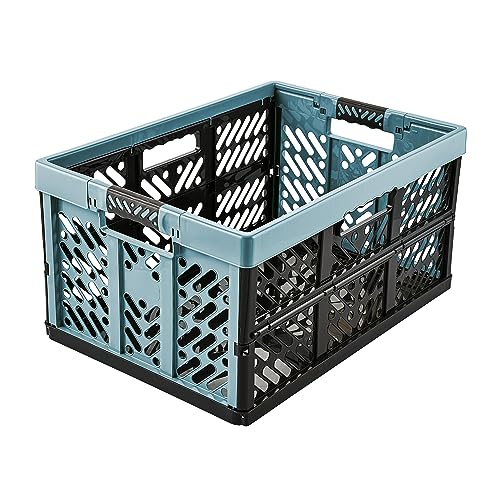 keeeper faltbox mit griffrand, 54 x 37 x 28 cm, 45 l, nordic blue