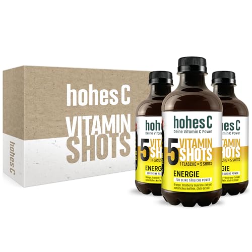 Produktbild: Hohes C Vitamin Shots Energie 3 x 330ml - Orange, Cranberry, Guarana Chili