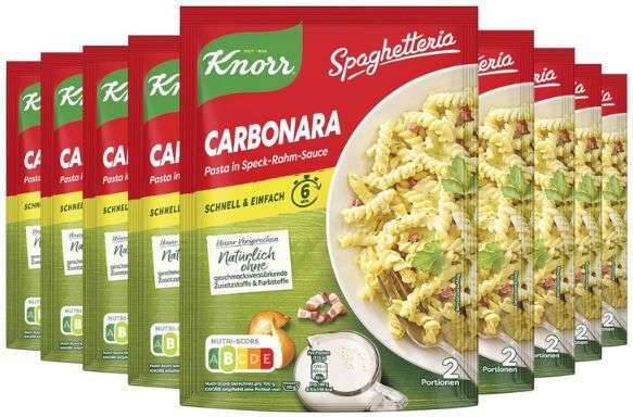 Produktbild: knorr spaghetteria carbonara 9er pack jetzt ab 13,39 euro statt 18 euro