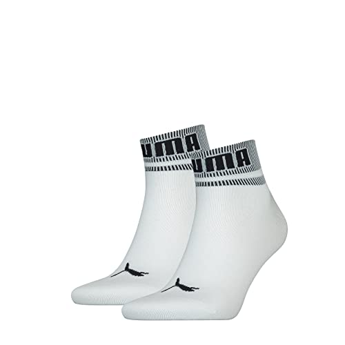 puma hosiery unisex quarter socks weiß schwarz 39-42