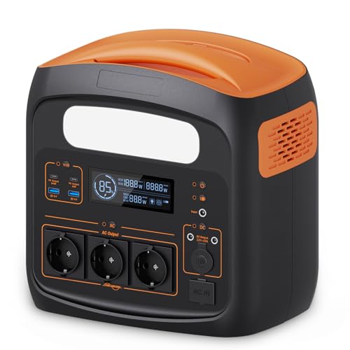 tragbare powerstation n1200 1102,5Wh liFePO4 batterie 1200W ausgang 100% in 90 min