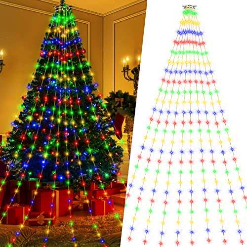 Fgen Sie festliche Stimmung hinzu mit unserer 2,8m Lichterkette fr den Weihnachtsbaum! 280 wasserdichte LEDs, 8 Modi und schne Girlanden warten auf Sie!