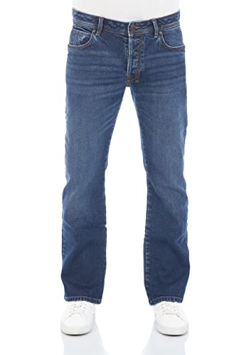 LTB Jeans Herren Bootcut Stretch Denim Hose Blau 28-40