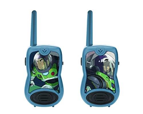 lexibook buzz lightyear walkie talkies 200m kinder gürtelclip grau tw12ly