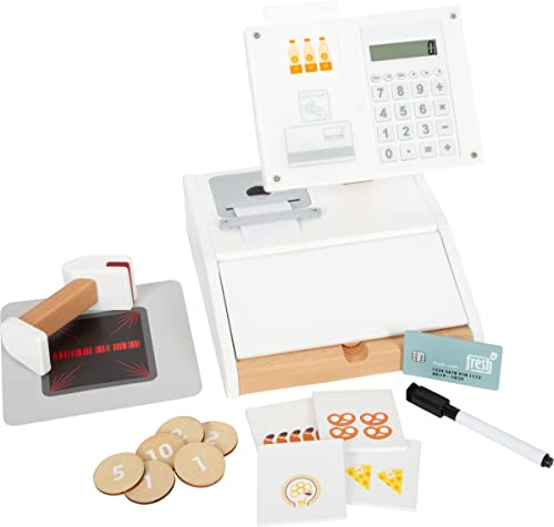small foot Holz-Spielkasse fresh mit Taschenrechner, Zubehör, ab 3 Jahren