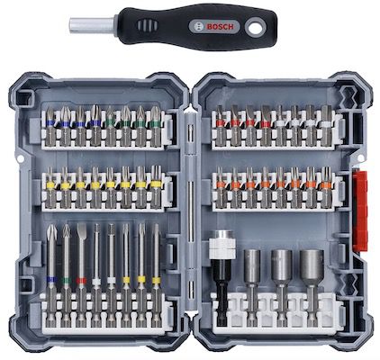 bosch bit-set pick&click 44-teilig extra hard mit bithalter für 19,99