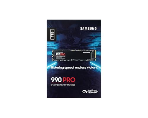 samsung 990 pro 1 tb nvme m.2 ssd, pcie 4.0, 7450 mb/s lesen, 6900 mb/s schreiben