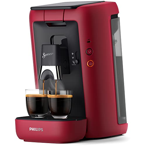 philips senseo maestro kaffeemaschine mit kaffee-stärkenwahl, rot, 1,2 l