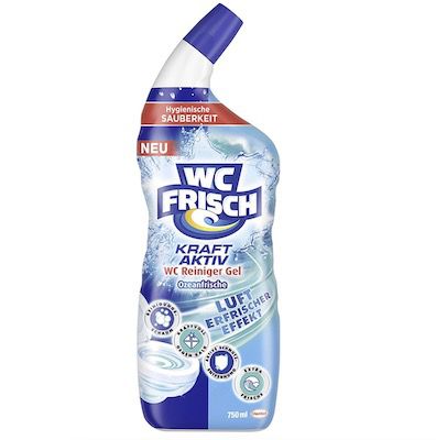 wc frisch wc reiniger gel ozeanfrische - 1,29 euro statt 2 euro