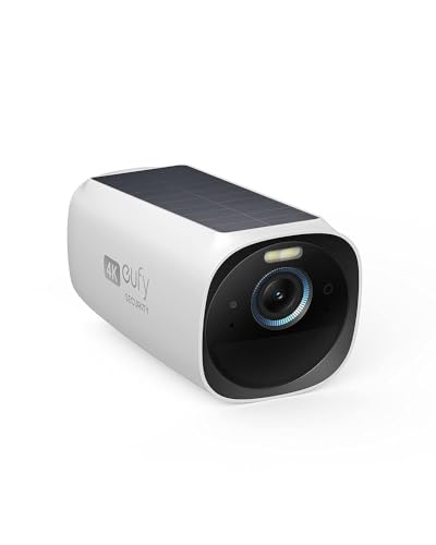 eufy Security eufyCam 3, 4K kabellose überwachungskamera aussen, solar, K.I. Gesichtserkennung