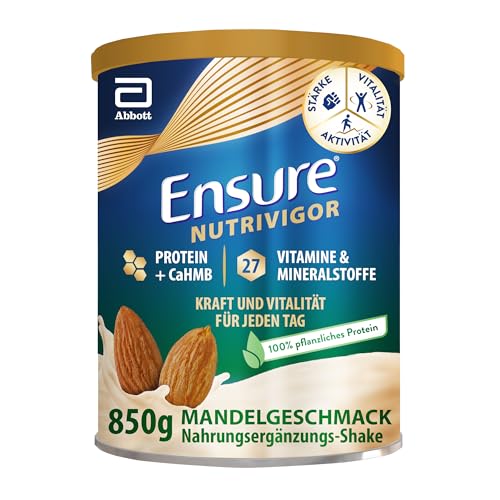 ensure nutrivigor pflanzenbasierter shake mit veganem protein und 27 vitalstoffen 850 g
