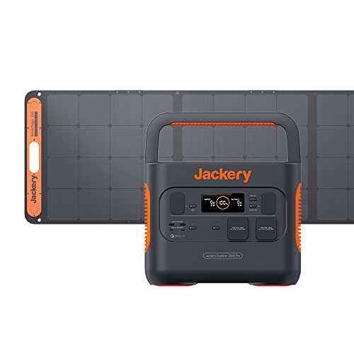 jackery solargenerator 2000 pro, 2160wh powerstation mit solarsaga 200, 230v, camping