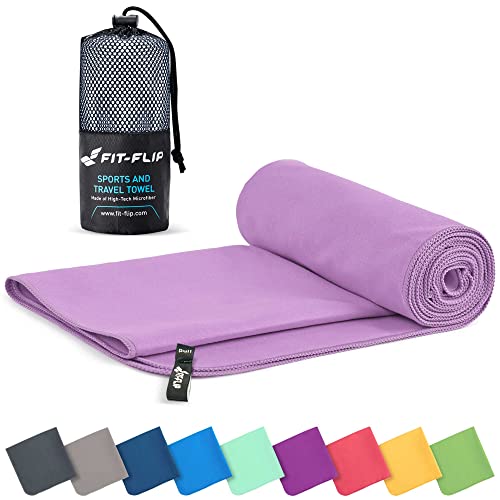 Produktbild: fit-flip mikrofaser handtuch - schnelltrocknend, leicht, ideal für sport, reise, strand