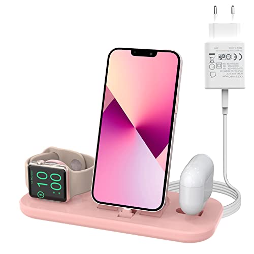 aimtel 3 in 1 ladestation apple watch ultra, kompatibel mit iphone 14, airpods pro 2