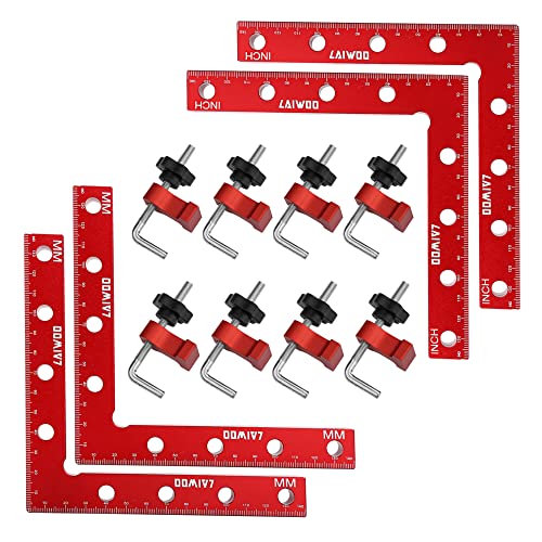 laiwoo 90 grad positionierwinkel klemme 140mm, 8 paare clips für bilderrahmen und regale