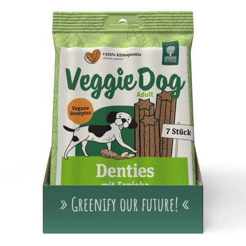 green petfood veggie dog denties vegan 13x180g hundesnack getreidefrei zahnpflege