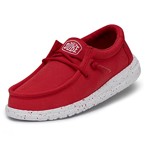 hey dude wally youth moccasin rot canvas 33 eu für jungen