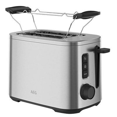aeg edelstahl toaster t5-1-4st silber 39,99 euro statt 56 euro
