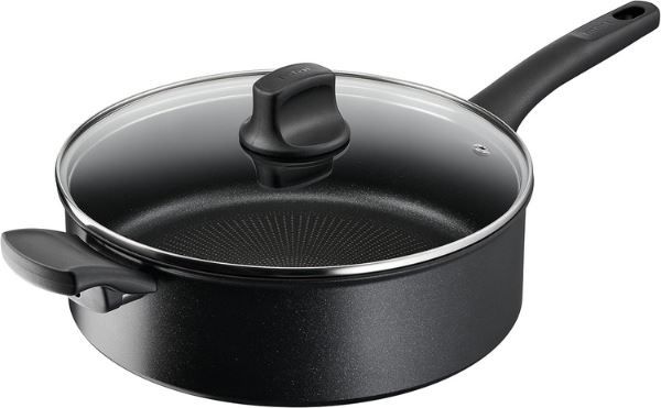 tefal g28837 hard titanium schmorpfanne 28cm mit deckel für 67,96