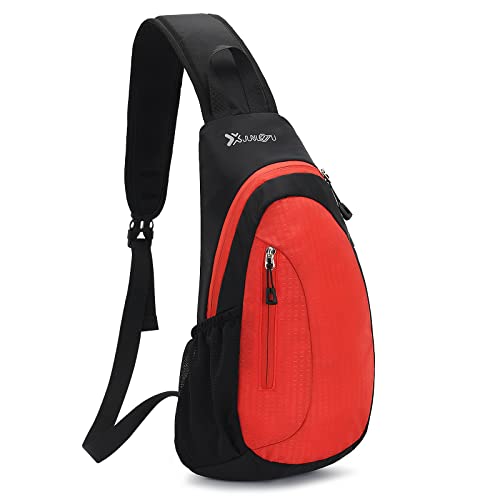 sciphylia chest bag sling bag waterproof schultertasche für männer und frauen, hellblau, M