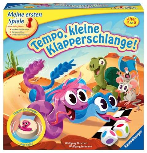 tempo kleine klapperschlange von ravensburger - lustiges brettspiel für kinder ab 4 Jahren