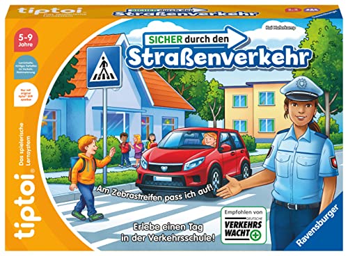 ravensburger tiptoi spiel - sicher im straßenverkehr für kinder