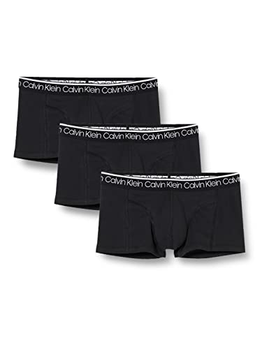 calvin klein herren boxershorts trunk low rise unterwäsche schwarz, größe l