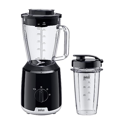 braun powerblend 1 jb1051bk standmixer 1,5 l glasaufsatz to-go-becher