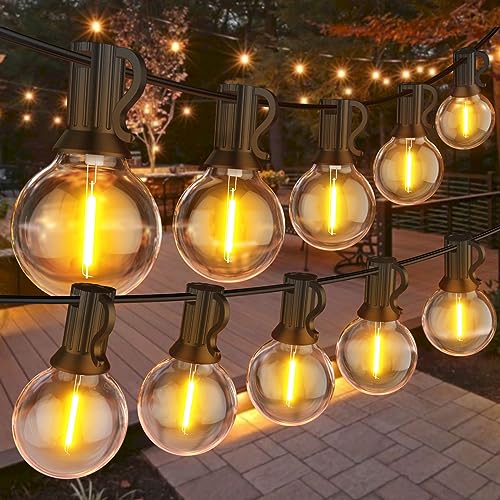 bikihuk lichterkette outdoor 30m 50+2 g40 led wasserdicht verlängerbar für garten party