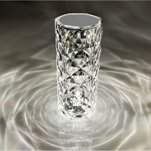 led tischlampe crystal ausolee, dimmbar und fernbedienung, 16 farben, rgb nachtlicht