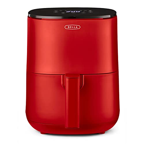 Produktbild: bella 3 l touchscreen luftfritteuse, ölfreies frittieren, rot, spülmaschinenfest